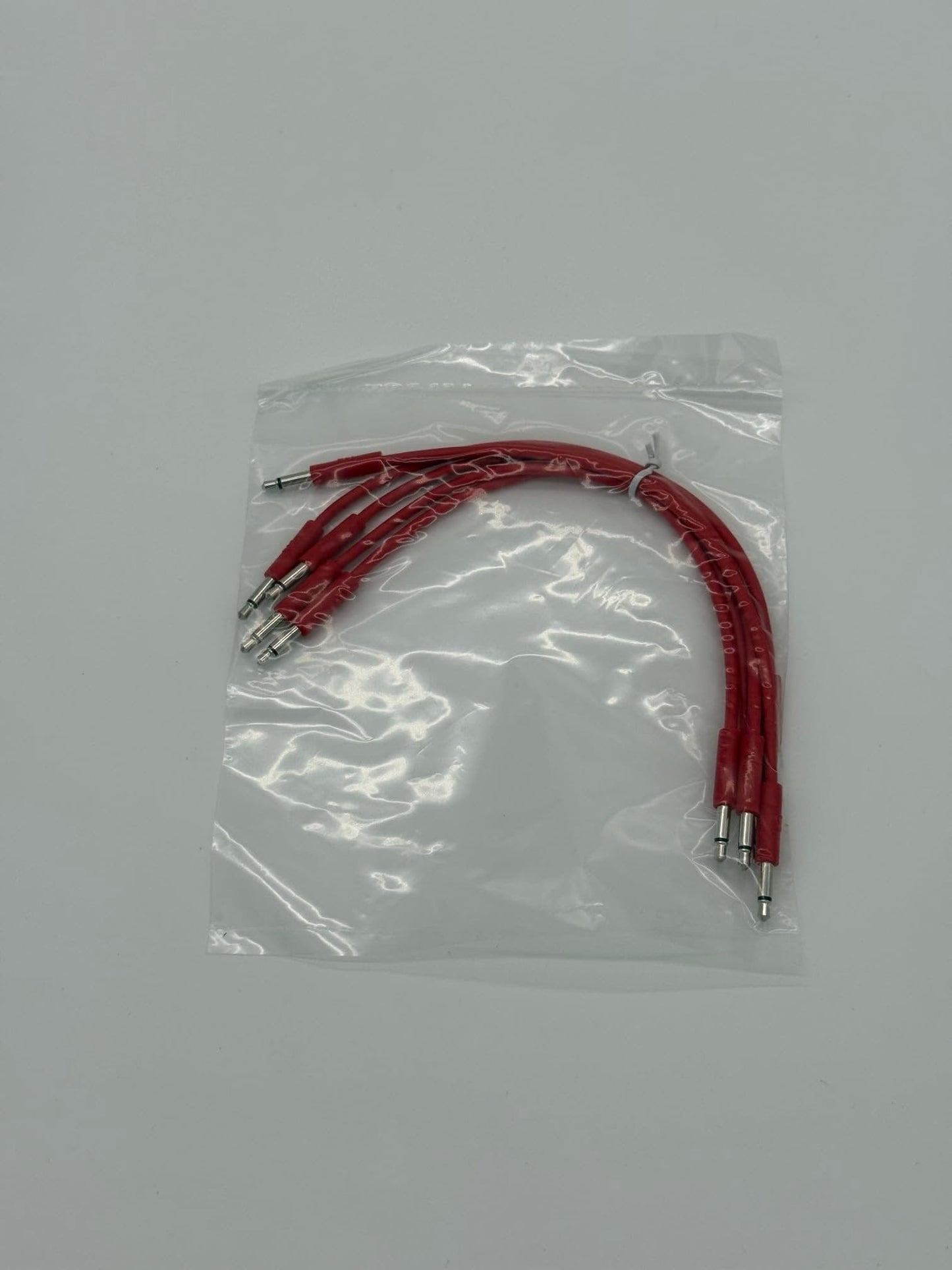Starving Students Music Supplies Luigi's Modular mPatch Mini Eurorack Patch Cables - Red 15 cm (6 in) 5 Pack