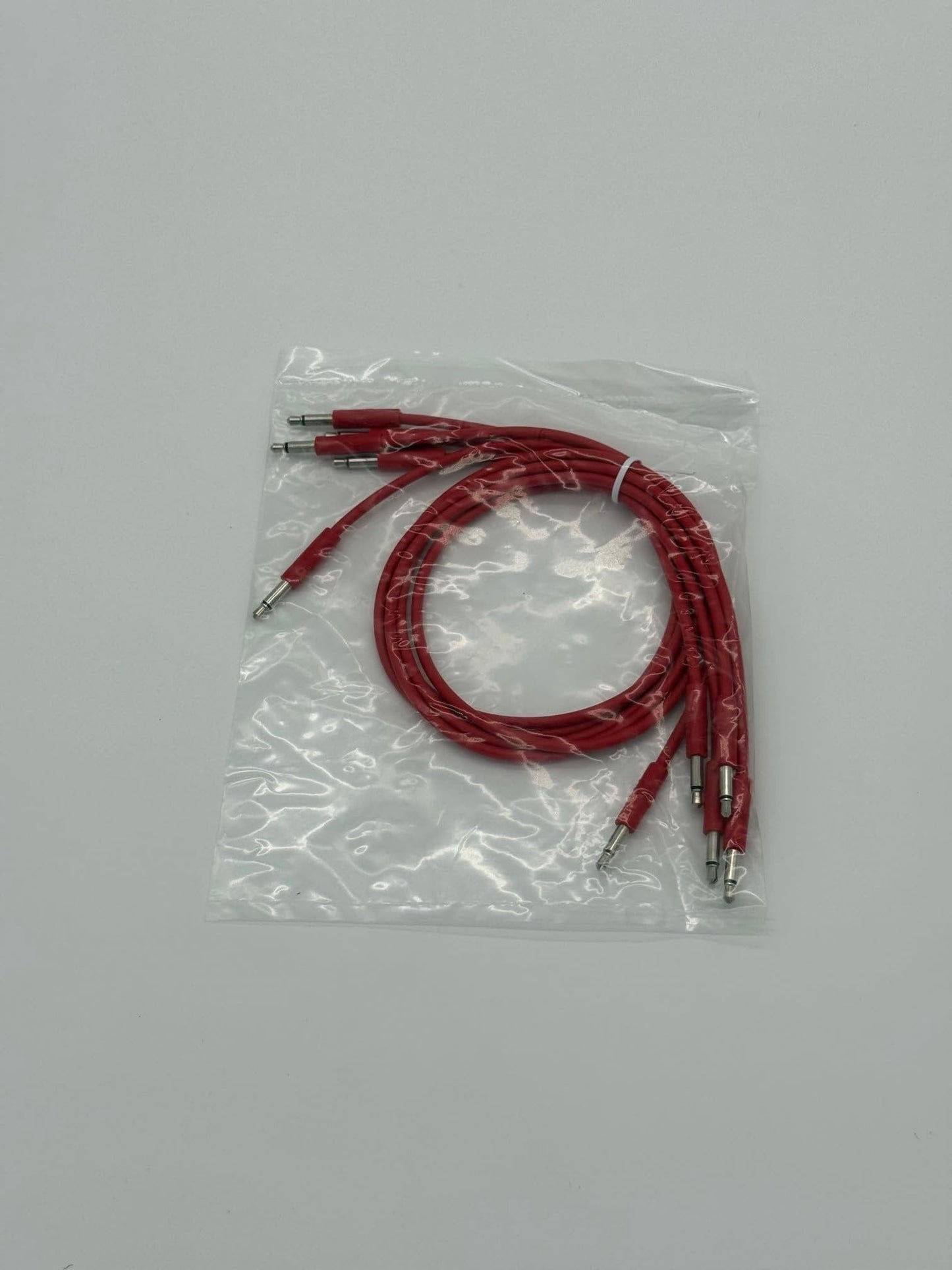 Starving Students Music Supplies Luigi's Modular mPatch Mini Eurorack Patch Cables - Red 45 cm (18 in) 5 Pack