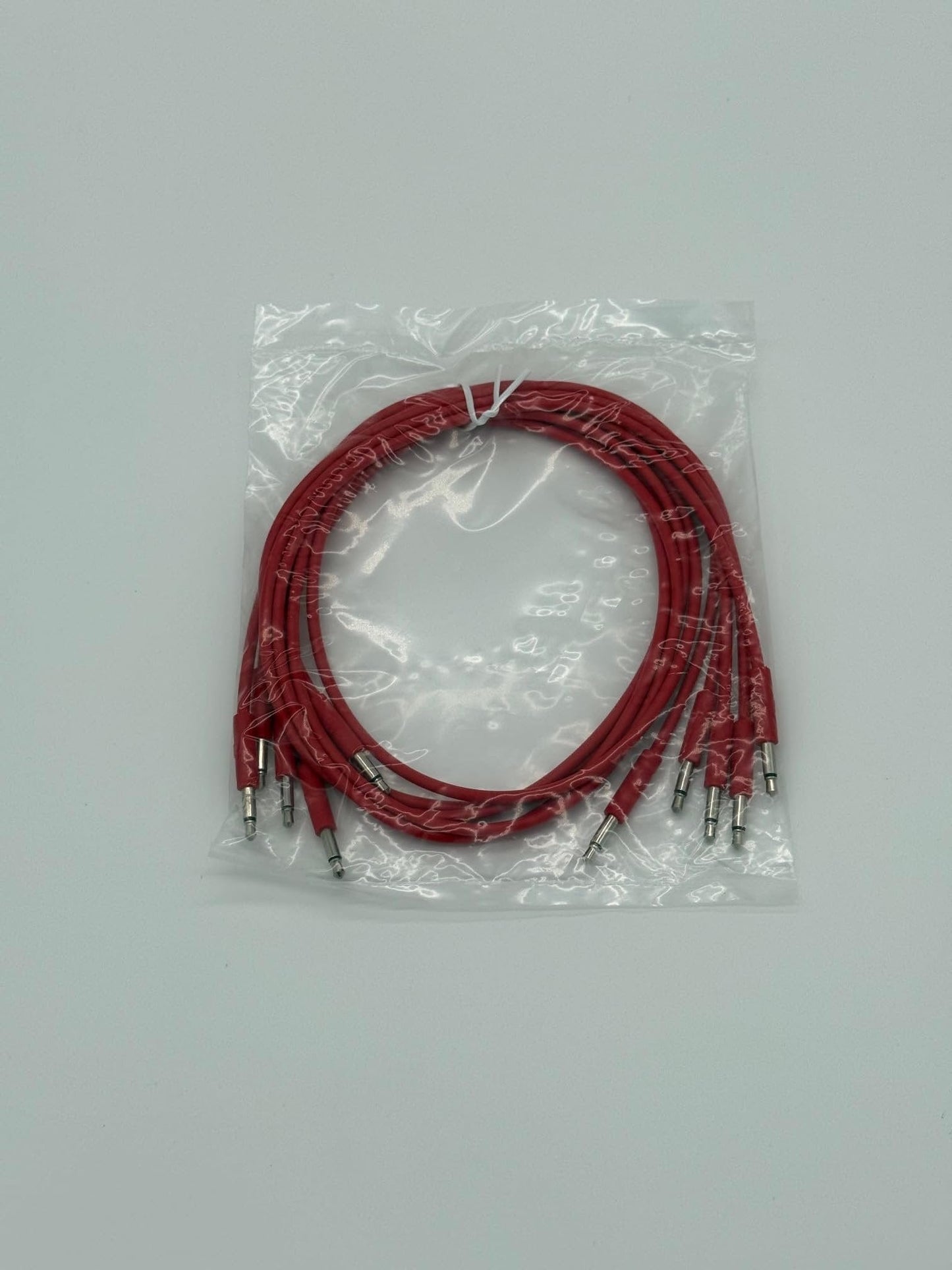 Starving Students Music Supplies Luigi's Modular mPatch Mini Eurorack Patch Cables - Red 60 cm (24 in) 5 Pack