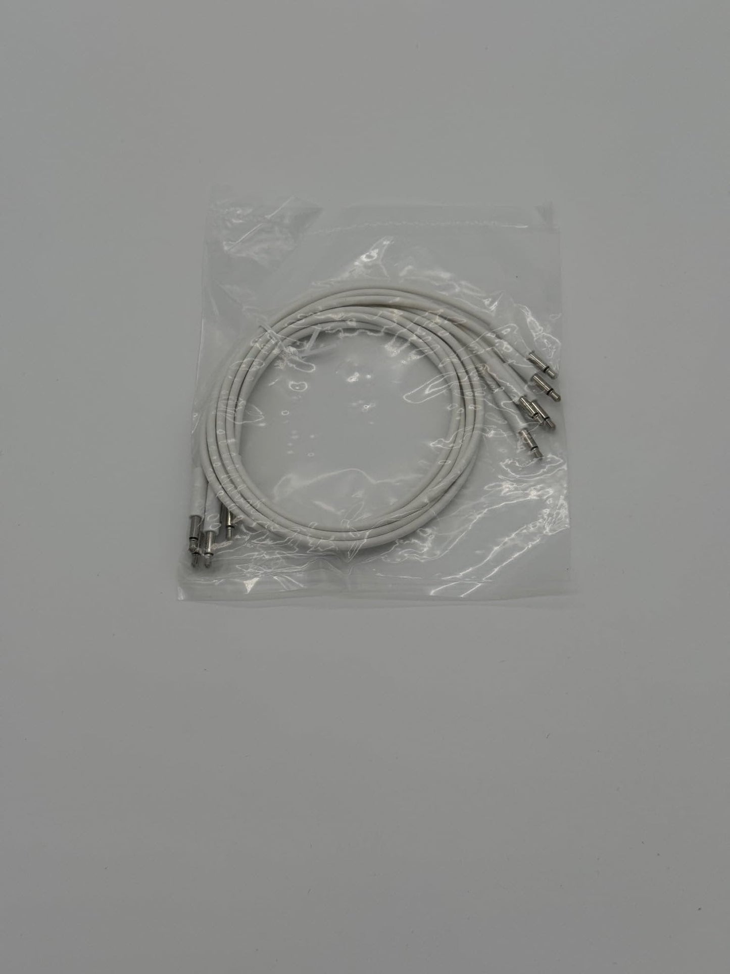 Starving Students Music Supplies Luigi's Modular mPatch Mini Eurorack Patch Cables - White 45 cm (18 in) 5 Pack
