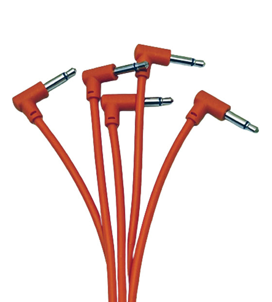 Orange Luigi's Modular M-PAR Right Angled Eurorack Patch Cables