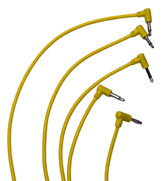 Yellow Luigi's Modular M-PAR Right Angled Eurorack Patch Cables
