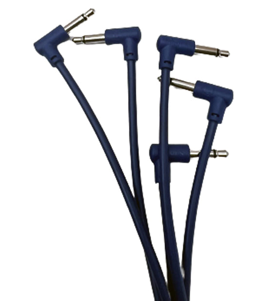Blue Luigi's Modular M-PAR Right Angled Eurorack Patch Cables