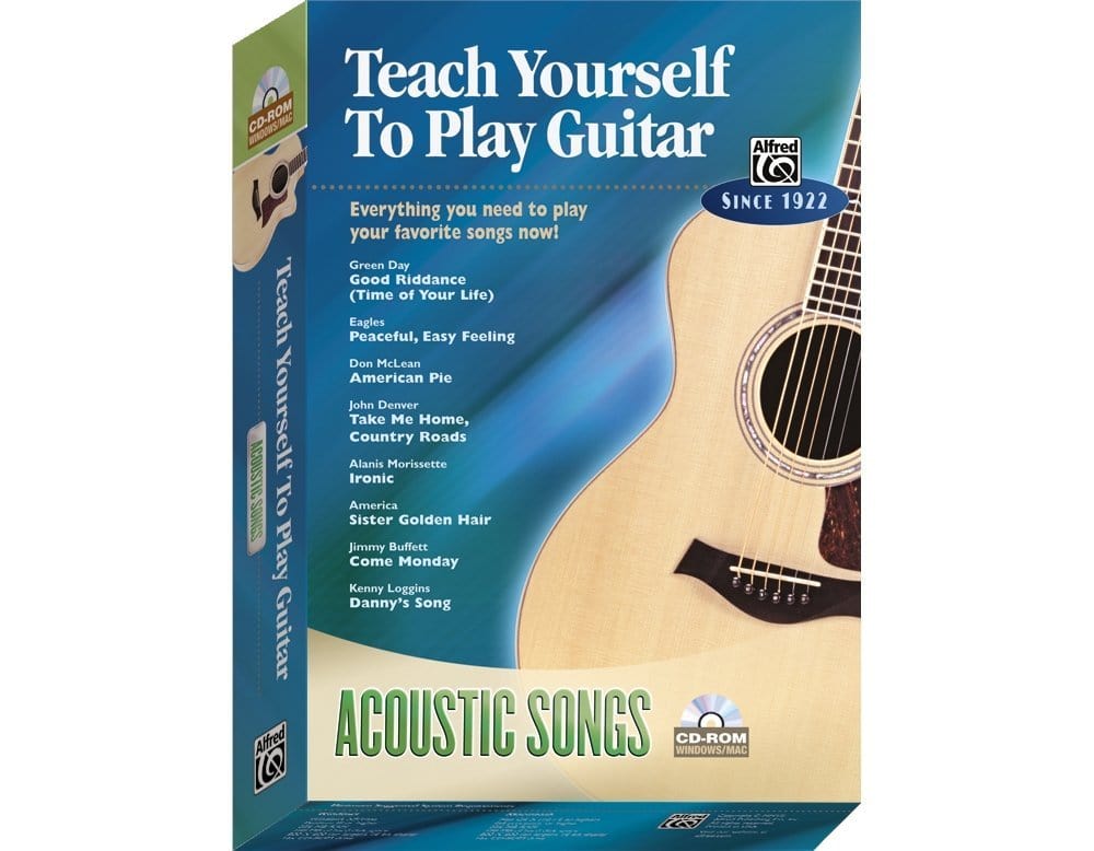 Alfred Teach Yourself To Play Guitar: Acoustic Songs (CD-ROM)