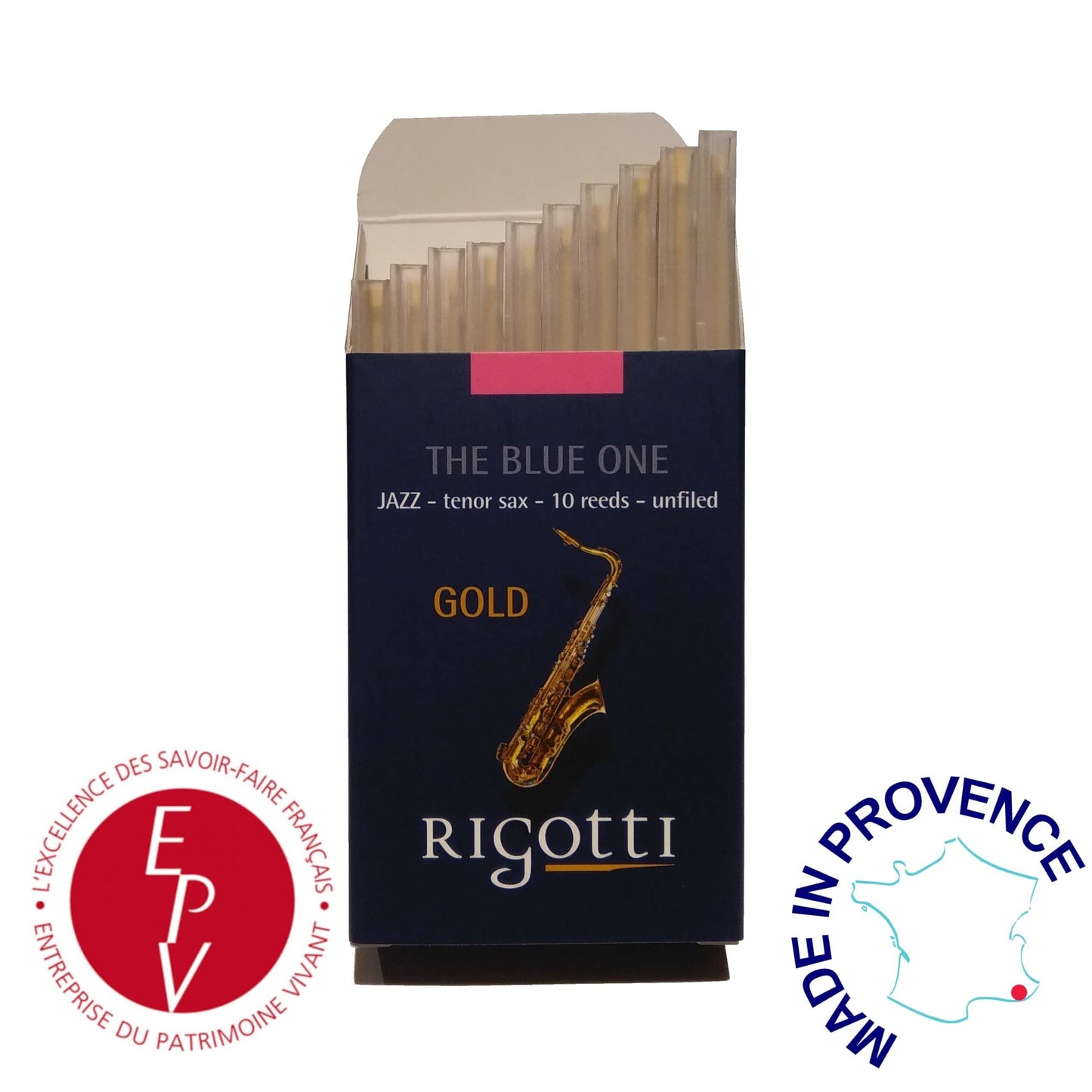 Rigotti RG.JST Gold Jazz Tenor Saxophone Reeds - 3 Light (10-pack)