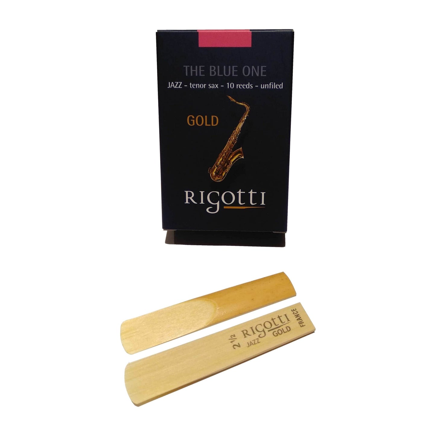 Rigotti RG.JST Gold Jazz Tenor Saxophone Reeds - 3 Light (10-pack)
