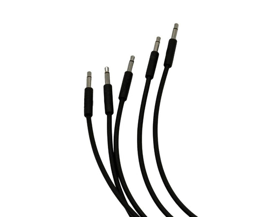 Luigi's Modular mPatch Mini Eurorack Patch Cables - Black 45 cm (18 in) 5 Pack