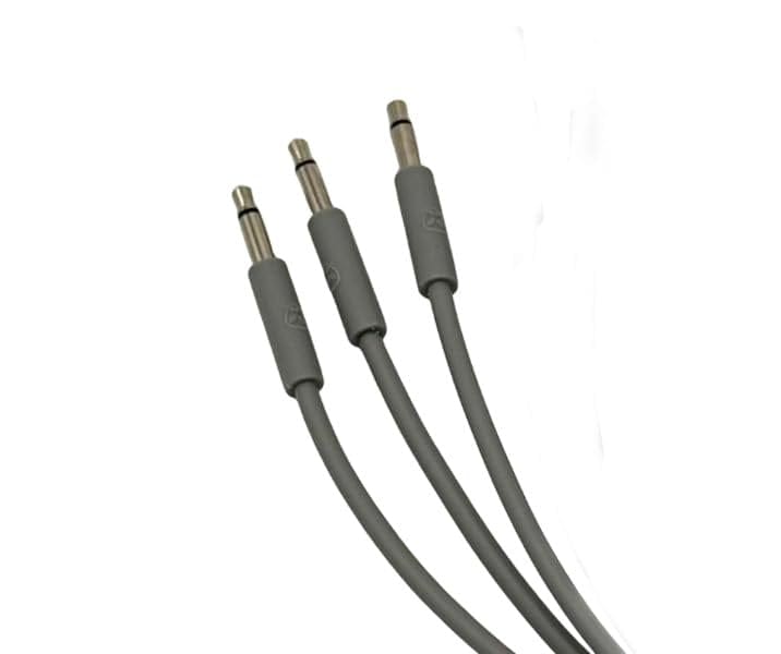 Luigi's Modular mPatch Mini Eurorack Patch Cables - Black 90 cm (36 in) 3 Pack