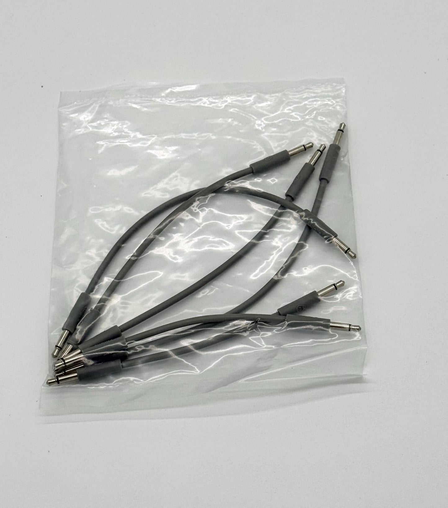 Luigi's Modular mPatch Mini Eurorack Patch Cables - Gray 2 each - 5cm, 8cm. &11cm