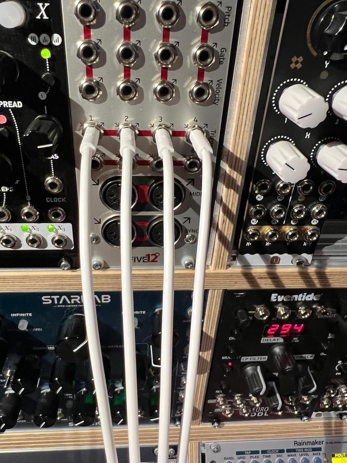 Luigi's Modular mPatch Mini Eurorack Patch Cables - Gray 2 each - 5cm, 8cm. &11cm