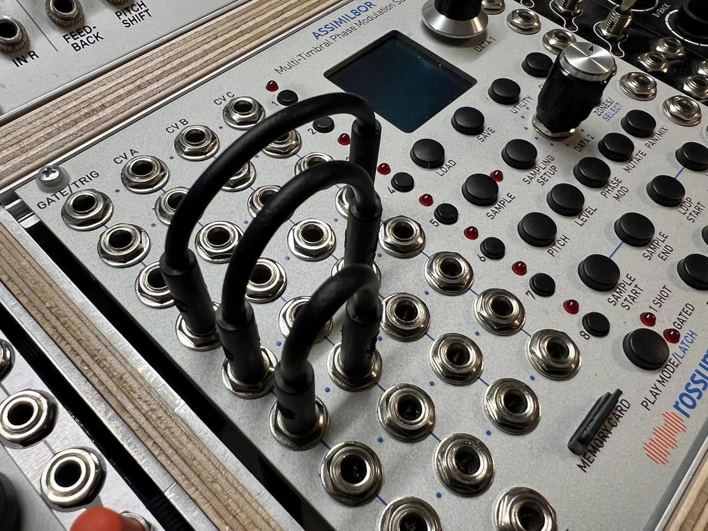 Luigi's Modular mPatch Mini Eurorack Patch Cables - Gray 30 cm (12 in) 5 Pack