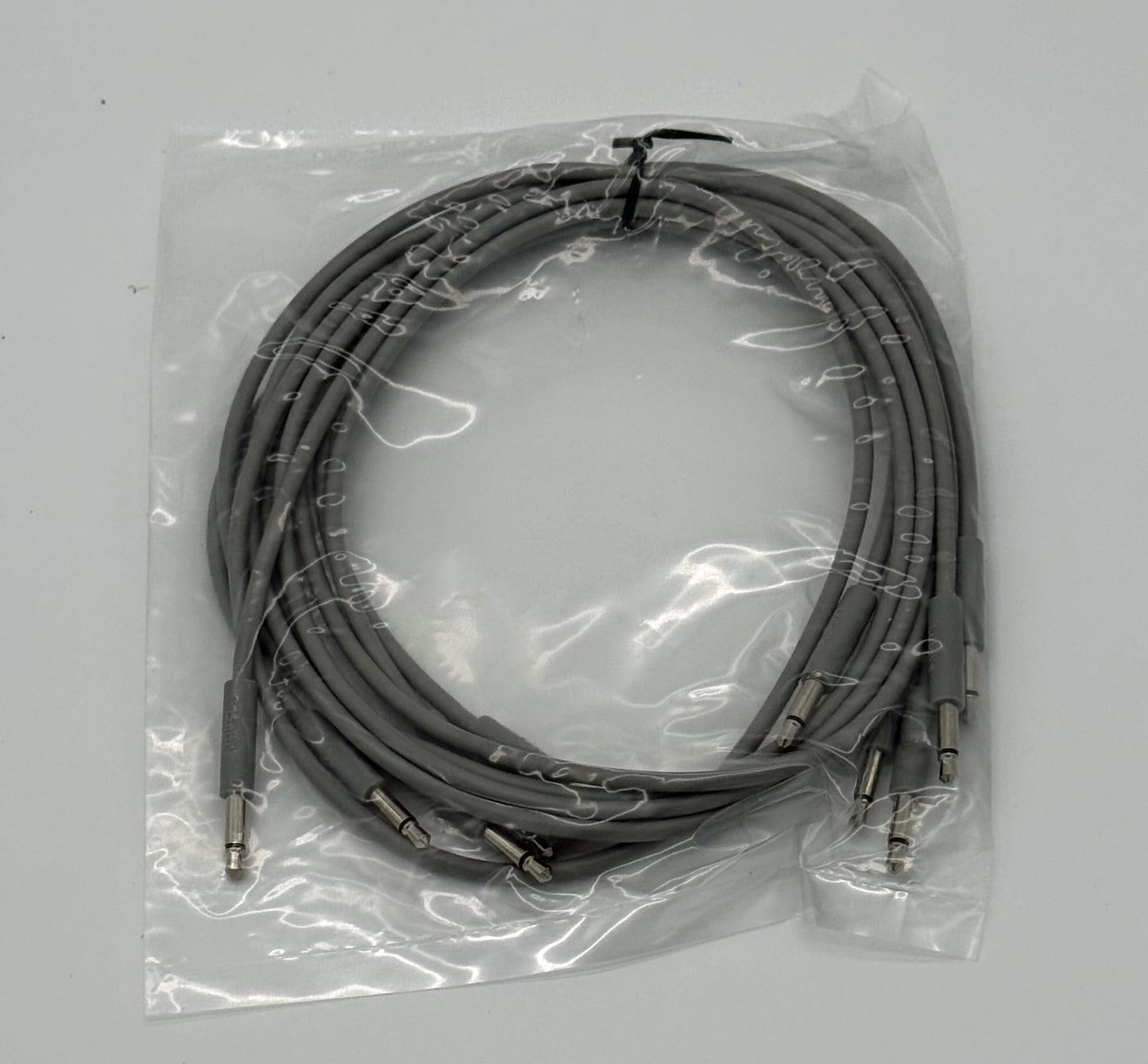 Luigi's Modular mPatch Mini Eurorack Patch Cables - Gray 60 cm (24 in) 5 Pack