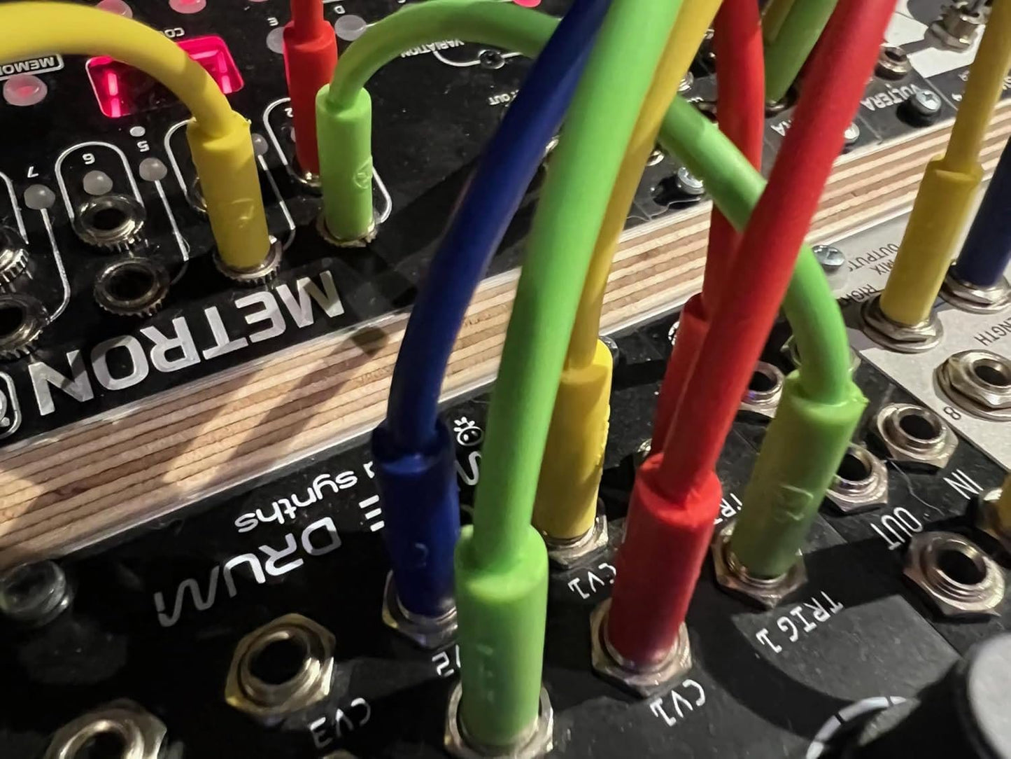 Luigi's Modular mPatch Mini Eurorack Patch Cables - Gray 60 cm (24 in) 5 Pack