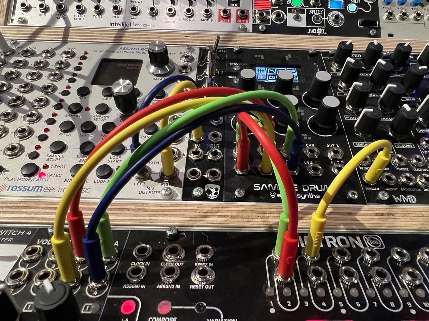 Luigi's Modular mPatch Mini Eurorack Patch Cables - Gray 90 cm (36 in) 3 Pack