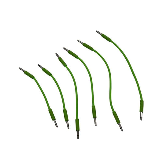 Starving Students Music Supplies Luigi's Modular mPatch Mini Eurorack Patch Cables - Green 2 Each - 5cm, 8cm. &11cm