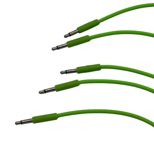 Starving Students Music Supplies Luigi's Modular mPatch Mini Eurorack Patch Cables - Green 45 cm (18 in) 5 Pack
