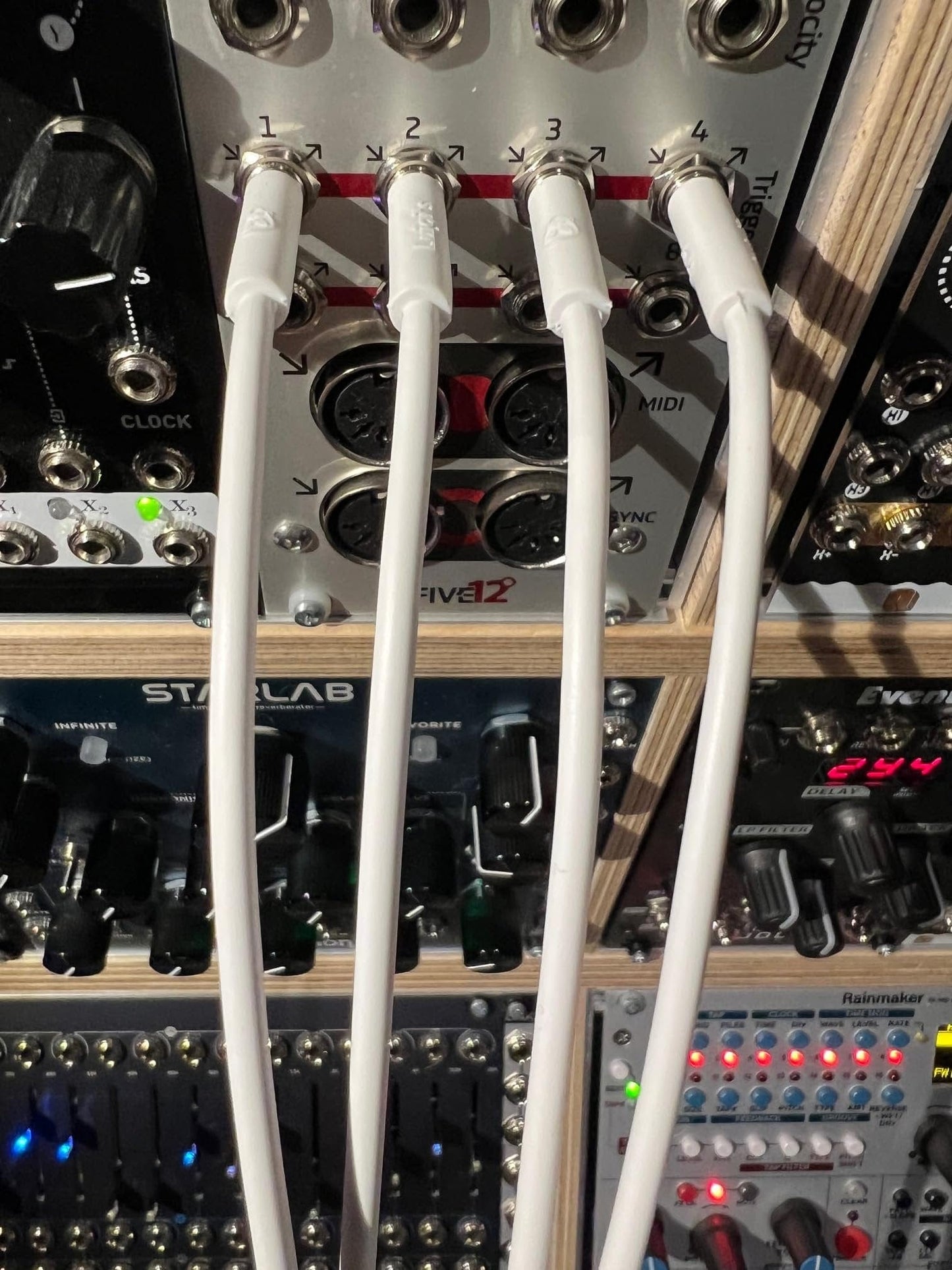 Starving Students Music Supplies Luigi's Modular mPatch Mini Eurorack Patch Cables - Green 90 cm (36 in) 3 Pack