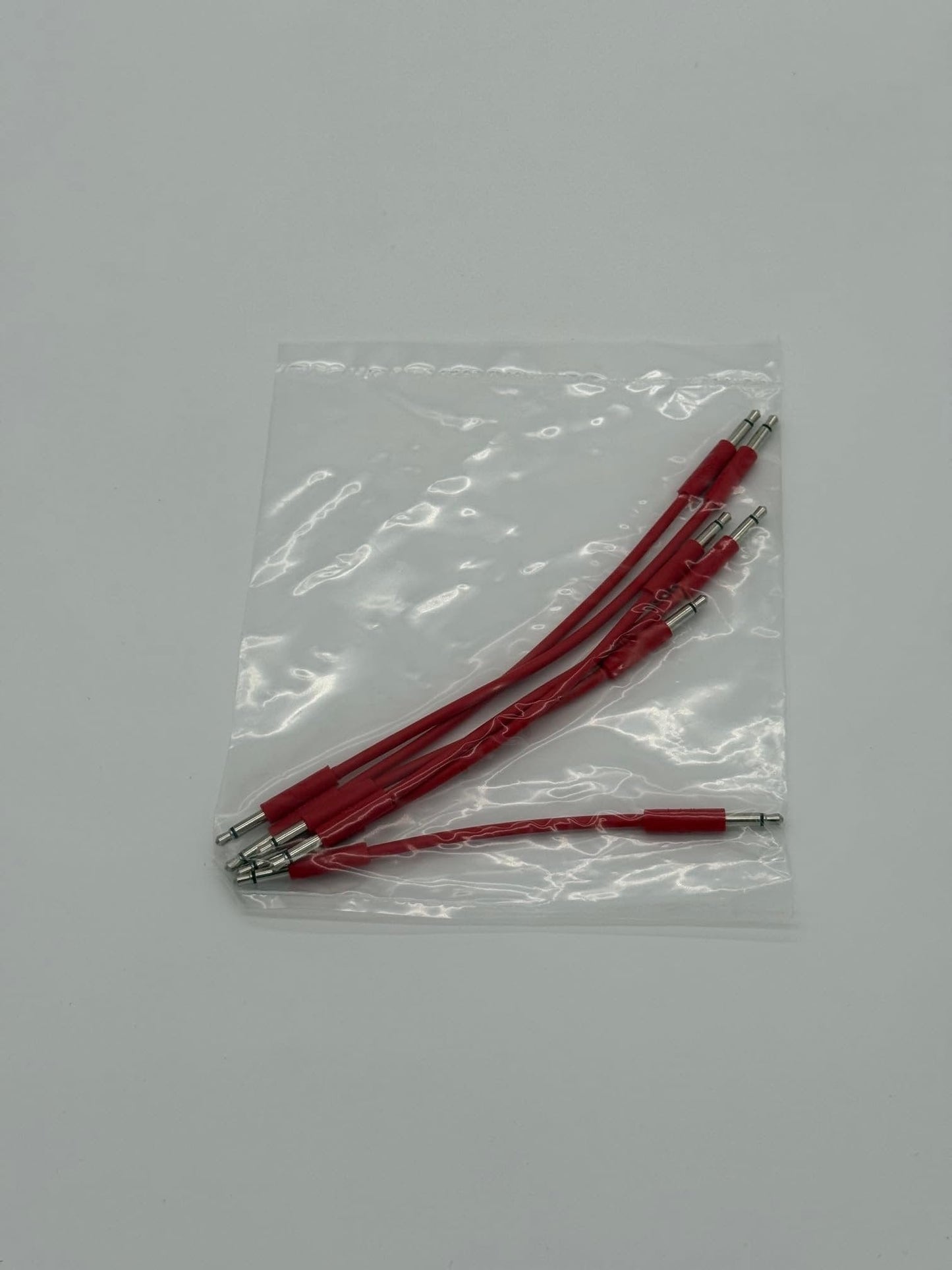 Starving Students Music Supplies Luigi's Modular mPatch Mini Eurorack Patch Cables - Red 2 Each - 5cm, 8cm. &11cm