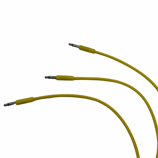 Starving Students Music Supplies Luigi's Modular mPatch Mini Eurorack Patch Cables - Yellow 90 cm (36 in) 3 Pack