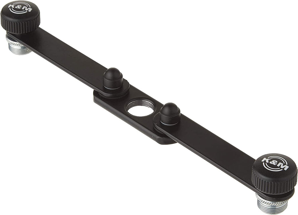 K&M 23510 Flexible Microphone Bar for Microphone Stands, Black