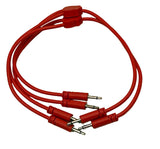 Luigi's Modular Doppio 3.5 mm Splitter Patch Cables 15cm x 15cm - 2 Pack (Red) - for Eurorack Modular Synthesizer