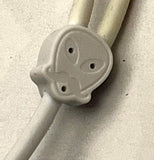 Luigi's Modular M-Doppio Mini Y Right Angled Splitter Patch Cables 6cm x 6cm - 2 Pack (White) - 3.5mm Splitter for Eurorack Modular Synthesizer