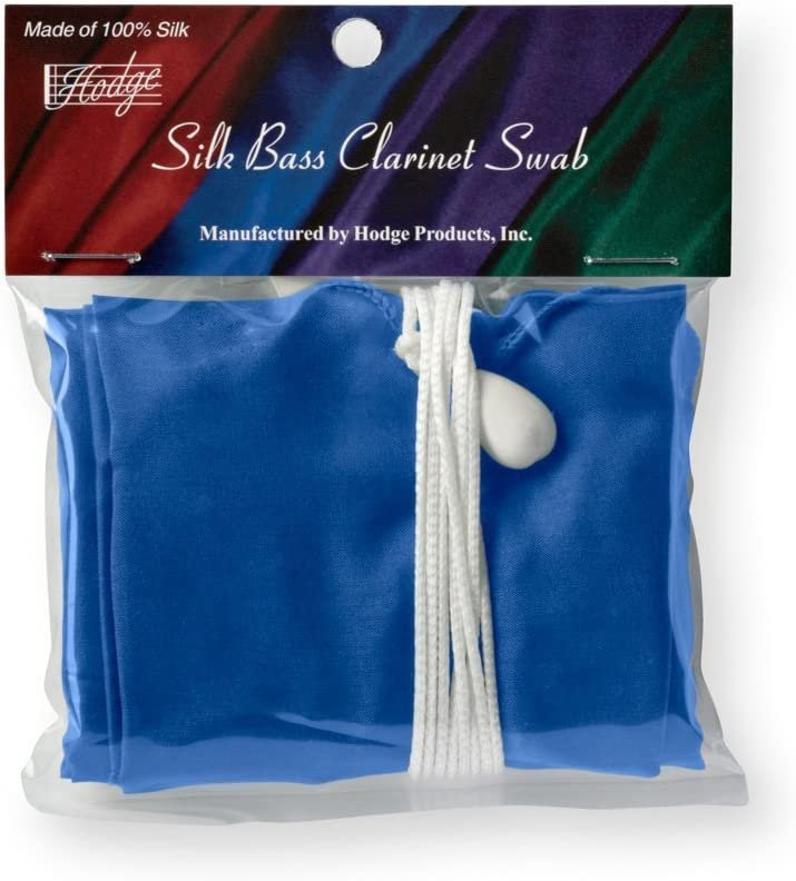 Hodge Silk Bass Clarinet Swab - Blue