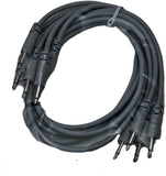 Luigis Modular Supply Spaghetti Eurorack Patch Cables - Package of 5 Light Gray Cables, 18 (45 cm)