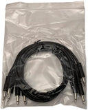Luigis Modular Supply Spaghetti Eurorack Patch Cables - Package of 5 White Cables, 18" (45 cm)