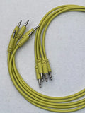 Luigi's Modular Supply Spaghetti Eurorack Patch Cables - Package of 5 Yellow Cables, 12" (30 cm)