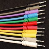 Luigis Modular Supply Spaghetti Eurorack Patch Cables - Package of 5 Black Cables, 24" (60 cm)