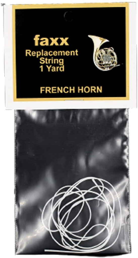 Faxx French Horn Rotor String, 36? White (1 Yard) - For Replacing Your French Horn Valve String