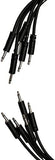 Luigis Modular Supply Spaghetti Eurorack Patch Cables - Package of 5 Black Cables, 36 (90 cm)