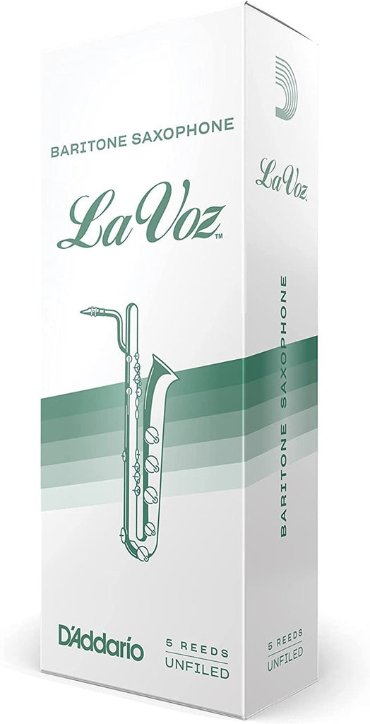 La Voz Baritone Saxophone Reeds, Medium Hard, 5 Pack