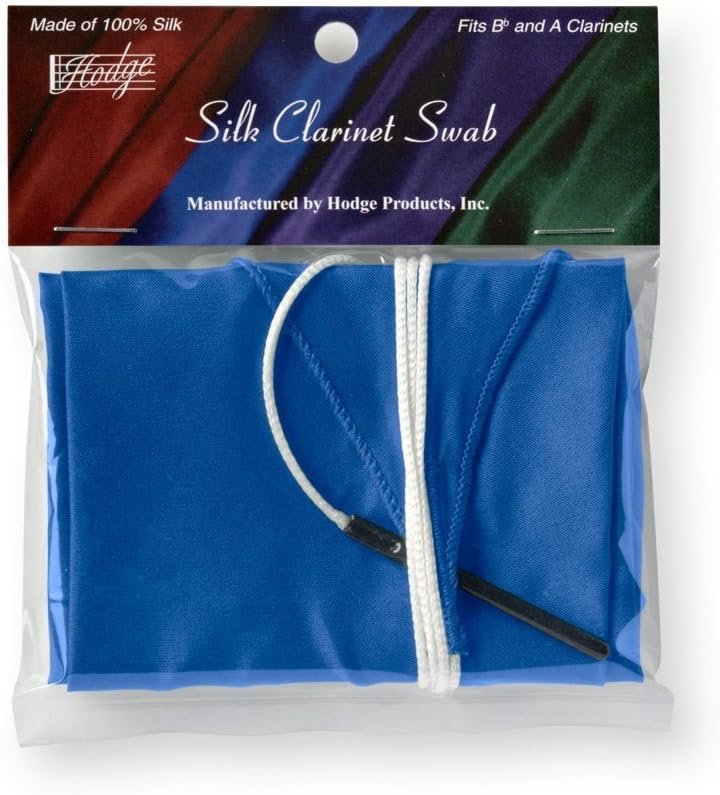 Hodge Silk Clarinet Swab - Blue