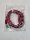 Luigis Modular Supply Spaghetti Eurorack Patch Cables - Package of 5 Pink Cables, 18 (45 cm)