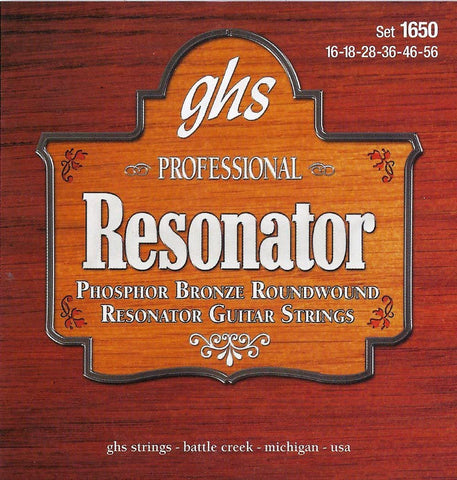 GHS Resonator/Dobro G-Tuning Phosphor Bronze 16-56 1650