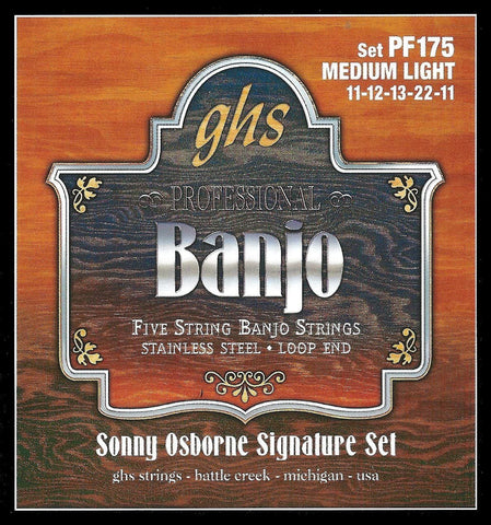 GHS Strings for Banjo PF 175 Sonny OSB