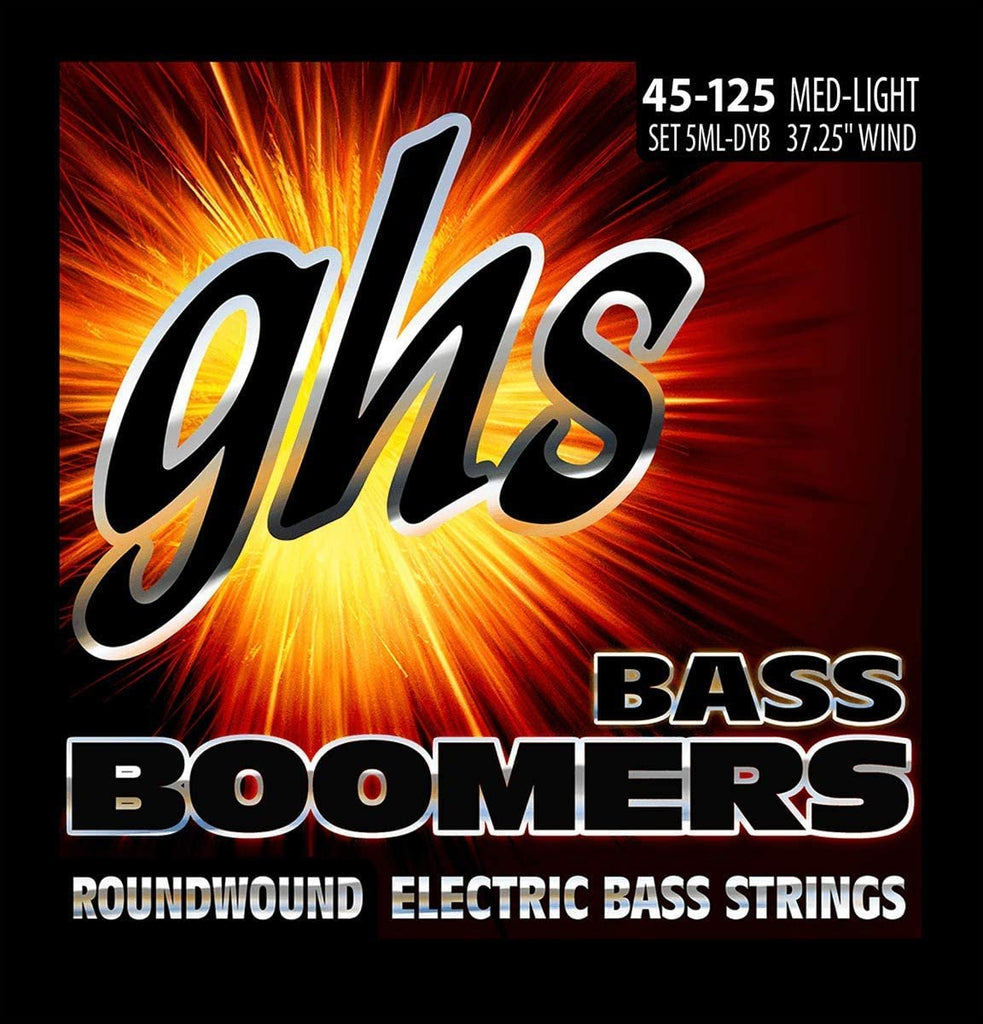 GHS Strings 5ML-DYB Electric Bass Boomer String Sets Nickel Plated Guitar Strings, Custom
