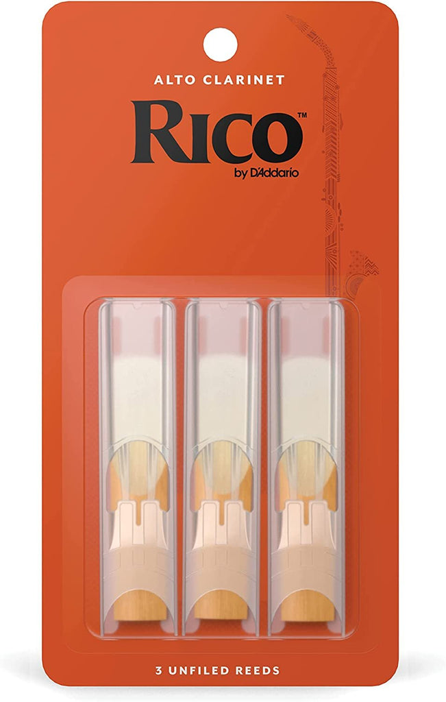 Rico Alto Clarinet Reeds, Strength 2.0, 3-pack