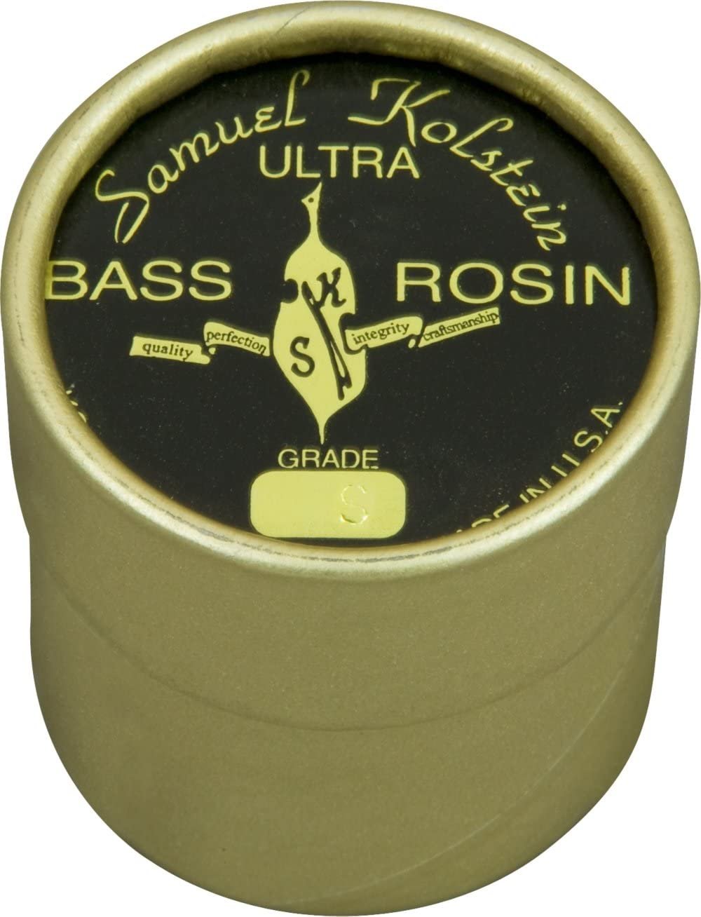 Kolstein Ultra Formulation Supreme Bass Rosin Soft KR-013 Low Powdering and Smooth, Easy Bowing Rosins, Resin