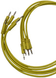 Luigi's Modular Supply Spaghetti Eurorack Patch Cables - Package of 5 Yellow Cables, 6" (15 cm)