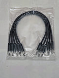 Luigis Modular Supply Spaghetti Eurorack Patch Cables - Package of 5 Dark Gray Cables, 12 (30 cm)