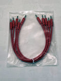 Luigis Modular Supply Spaghetti Eurorack Patch Cables - Package of 5 Pink Cables, 12 (30 cm)