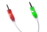 SSMS LED Eurorack Patch Cables - 24" (60 cm) 3 Pack, Red/Green LEDs