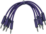 Luigis Modular Supply Spaghetti Eurorack Patch Cables - Package of 5 Purple Cables, 6 (15 cm)