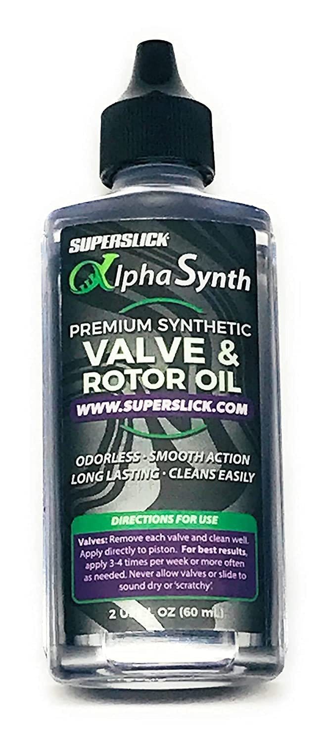 Superslick AlphaSynth Light Viscosity Valve & Rotor Oil Trumpet Clear Synthetic